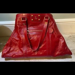 Fendi Bernice Red Patent Leather Purse